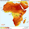 Download solar map - Africa and Middle East - Global horizontal irradiation