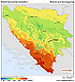 Download solar map - Bosnia and Herzegovina - Global horizontal irradiation