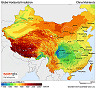 Download solar map - China Mainlands - Global horizontal irradiation