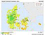 Download solar map - Denmark - Global horizontal irradiation