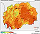 Download solar map - Macedonia - Global horizontal irradiation