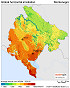 Download solar map - Montenegro - Global horizontal irradiation