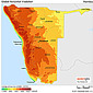 Download solar map - Namibia - Global horizontal irradiation