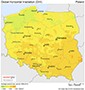 Download solar map - Poland - Global horizontal irradiation