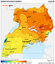 Download solar map - Uganda - Global horizontal irradiation