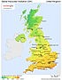 Download solar map - United Kingdom - Global horizontal irradiation